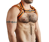 Titan Neoprene Adjustable Snap Harness Neon Orange