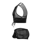 Mesh Top-Trunks Outfit